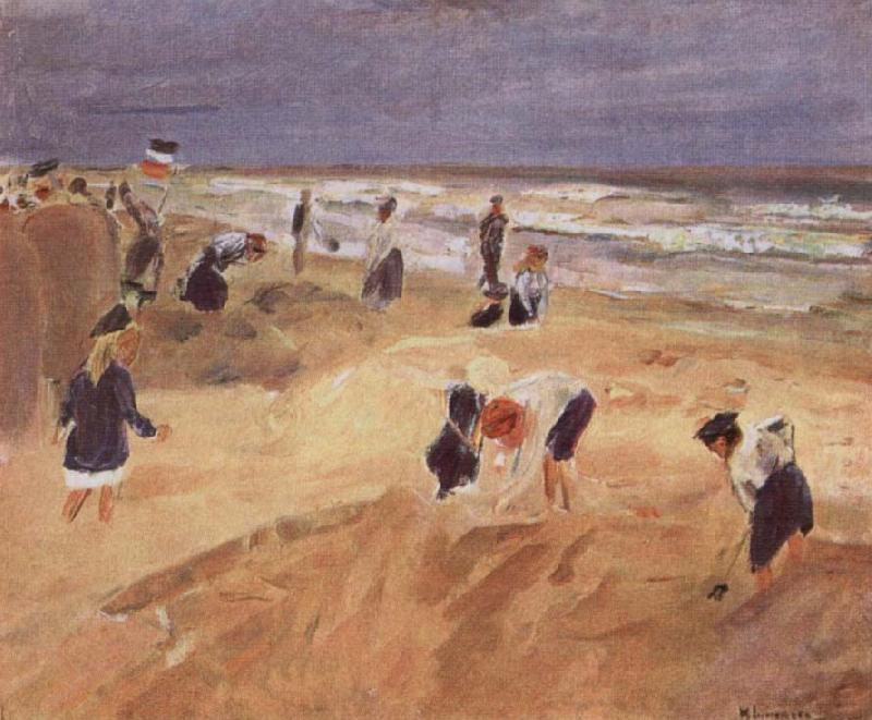 Max Liebermann THe Beach at Nordwijk oil painting image